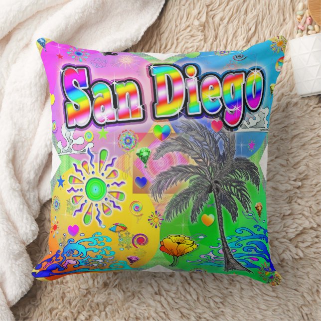 San Diego Quadro Seasons Pillow Kissen (Decke)