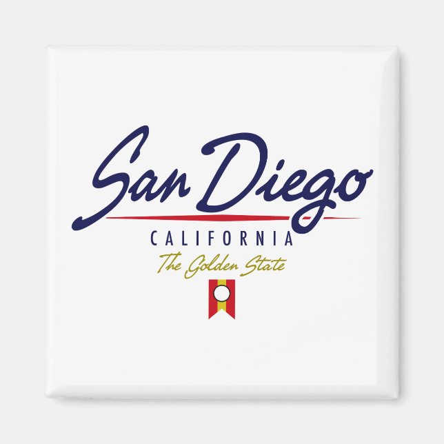 San Diego Script Magnet (Vorne)