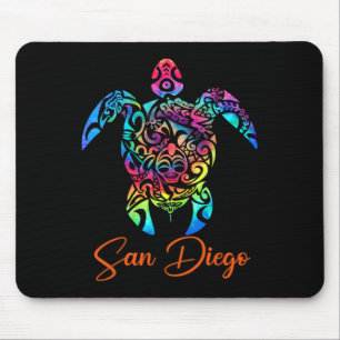 San Diego Sea Turtle Family Urlaub Sommer 2025 Mousepad