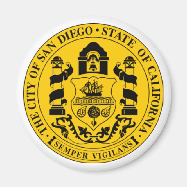 San Diego Seal Magnet (Vorne)