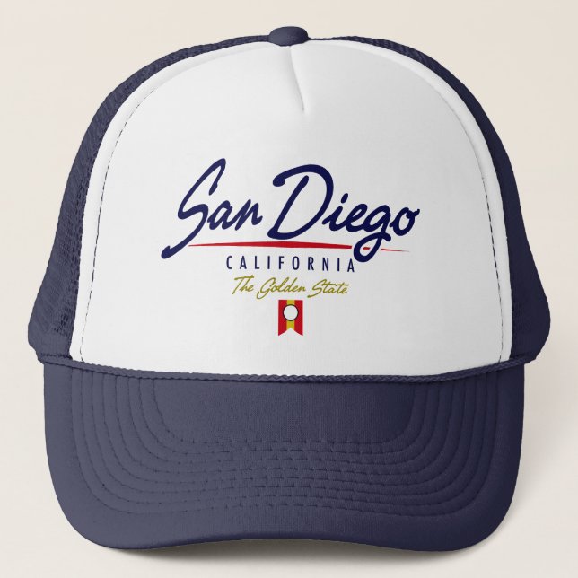 San Diego Skript Truckerkappe (Vorderseite)