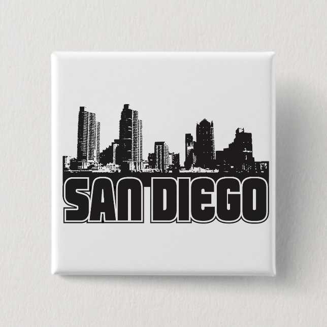 San Diego Skyline Button (Vorderseite)