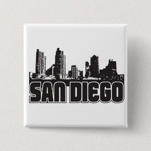 San Diego Skyline Button