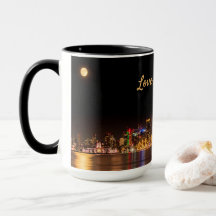 San Diego Skyline City Black & Gold Souvenir