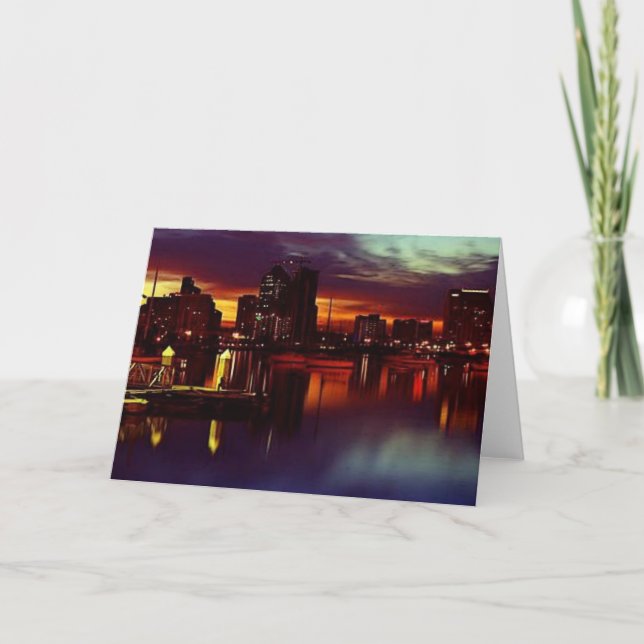 San Diego Skyline Karte (Vorderseite)