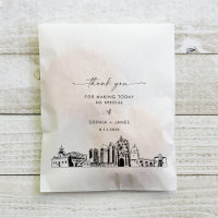 San Diego Skyline Mariage Merci Favoriser les sacs
