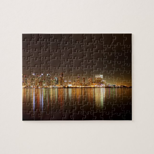 San Diego Skyline-Nacht (Horizontal)