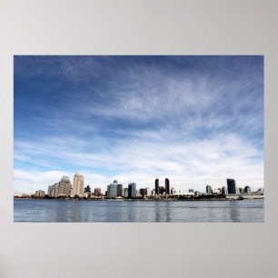 San Diego Skyline Poster