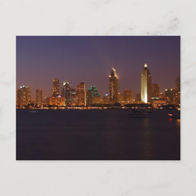 San Diego Skyline Postkarte (Vorderseite)
