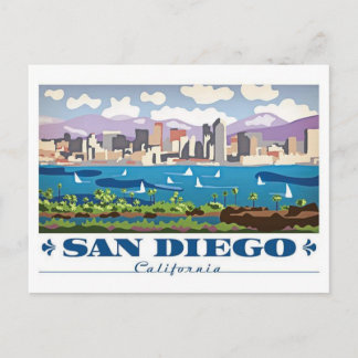 San Diego Skyline Postkarte