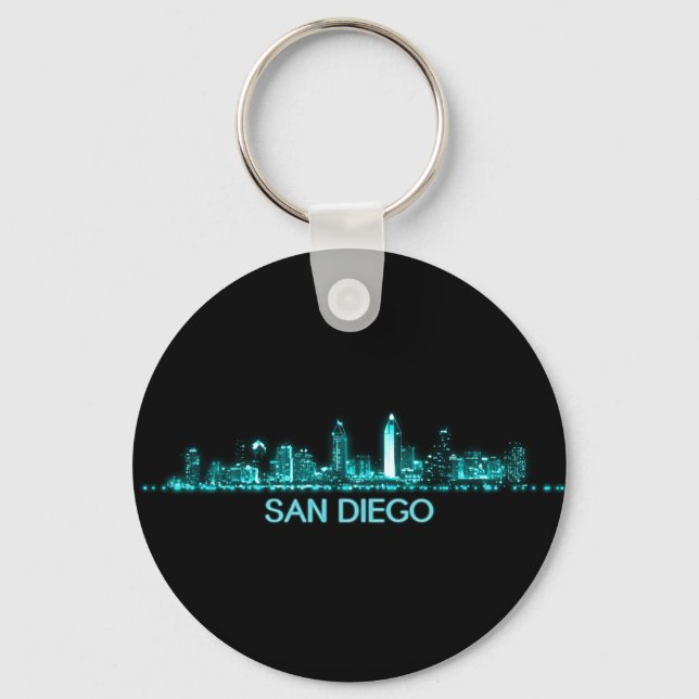 San Diego Skyline Schlüsselanhänger (Vorderseite)