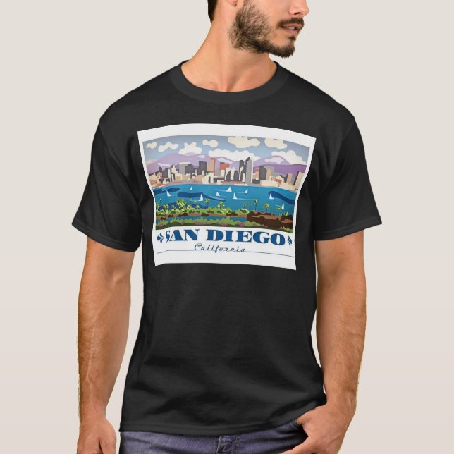 San Diego Skyline T-Shirt (Vorderseite)