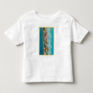 San Diego Skyline vom BaySan Diego, CA Kleinkind T-shirt