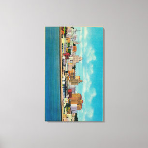 San Diego Skyline vom BaySan Diego, CA Leinwanddruck