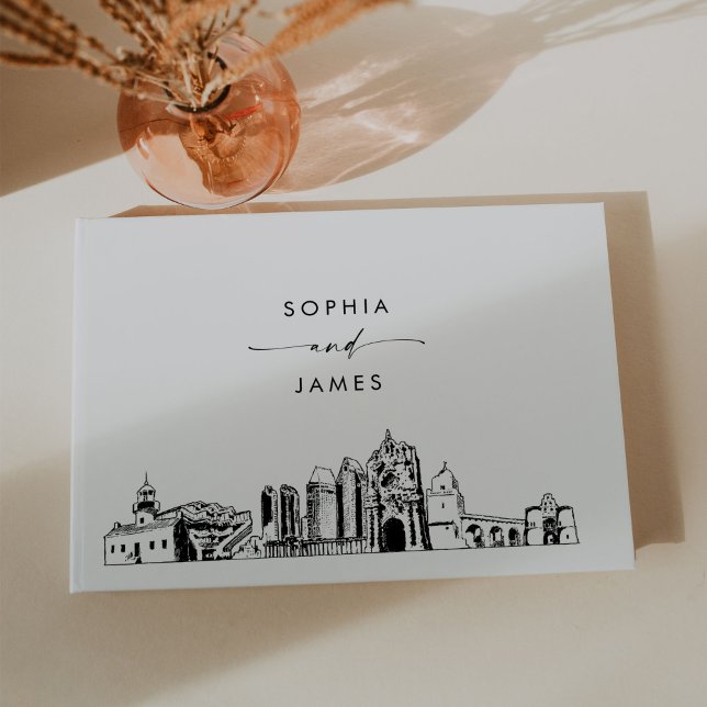 San Diego Skyline Wedding Guest Book Gästebuch (Von Creator hochgeladen)