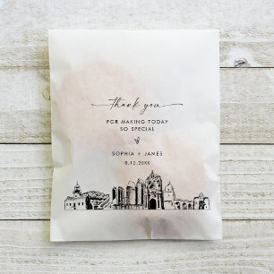 San Diego Skyline Wedding Vielen Dank für Ihr Inte Geschenktütchen