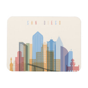 San Diego Stadt-Skyline Magnet