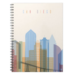 San Diego Stadt-Skyline Notizblock