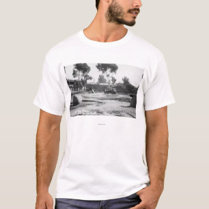 San Diego, Stadtpiazza-Ansicht-Fotografie CAs alte T-Shirt