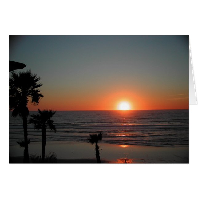 San Diego Sunset am Pazifikstrand (Vorderseite (Horizontal))