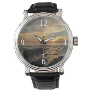 San Diego Sunset I California Seascape Armbanduhr