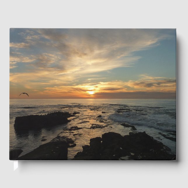 San Diego Sunset I California Seascape Gästebuch (Vorderseite)
