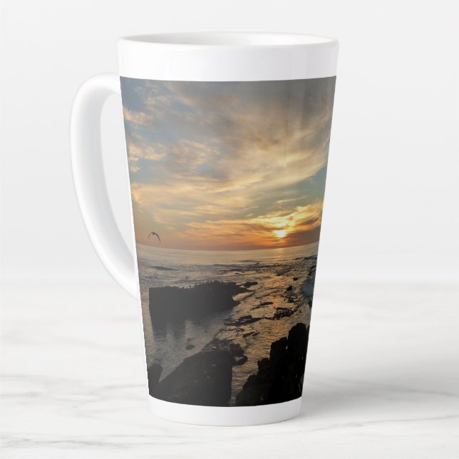 San Diego Sunset I California Seascape Milchtasse (Linke Ecke)