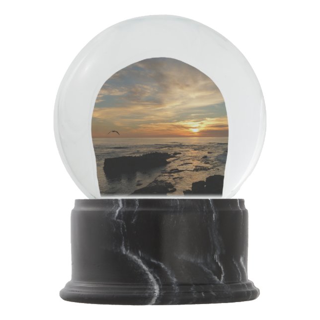 San Diego Sunset I California Seascape Schneekugel (Vorderseite)