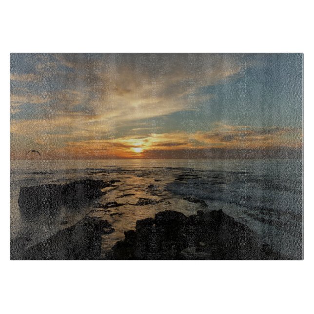 San Diego Sunset I California Seascape Schneidebrett (Vorderseite)