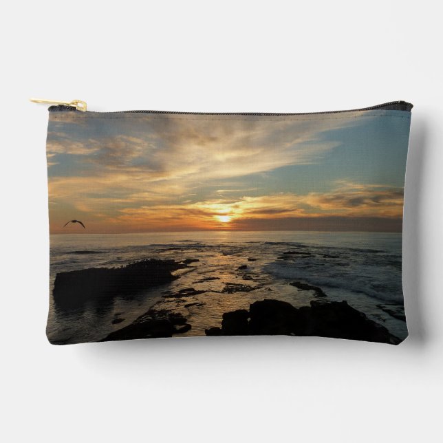 San Diego Sunset I California Seascape Zubehörtasche (Vorderseite)
