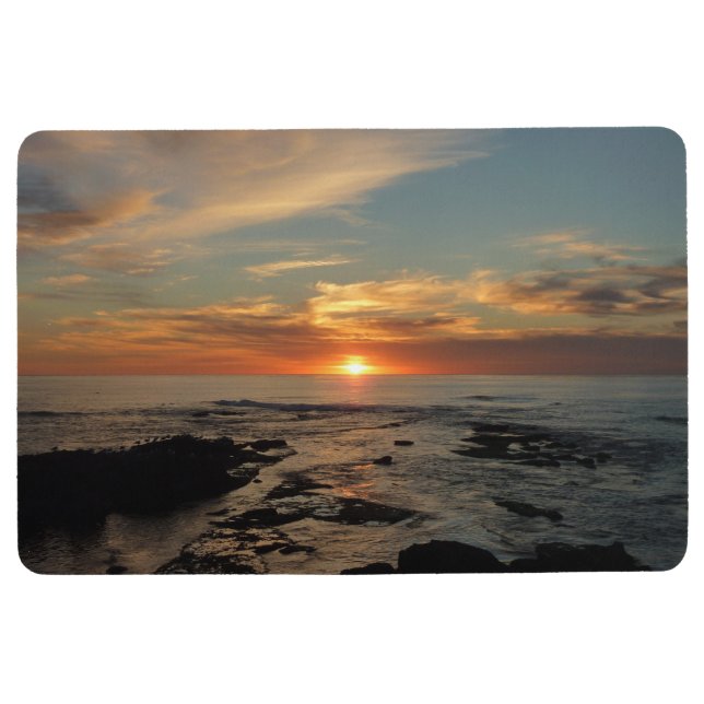 San Diego Sunset II California Seascape Bodenmatte (Vorderseite)