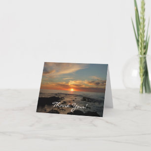 San Diego Sunset II California Seascape Dankeskarte