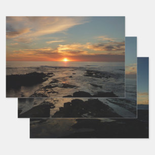 San Diego Sunset II California Seascape Geschenkpapier Set