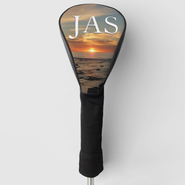 San Diego Sunset II California Seascape Golf Headcover (Vorderseite)