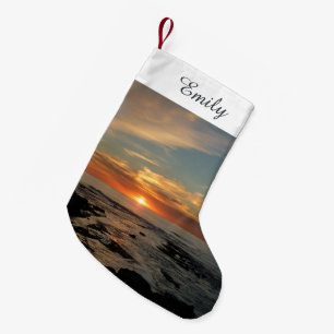 San Diego Sunset II California Seascape Kleiner Weihnachtsstrumpf