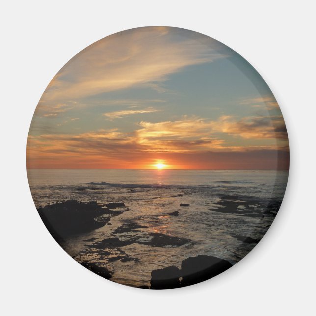 San Diego Sunset II California Seascape Magnet (Vorne)