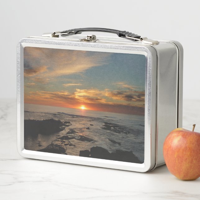 San Diego Sunset II California Seascape Metall Brotdose (Beispiel)