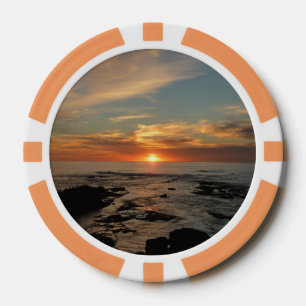 San Diego Sunset II California Seascape Pokerchips