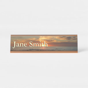 San Diego Sunset II California Seascape Schreibtischnamensplakette