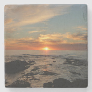 San Diego Sunset II California Seascape Steinuntersetzer
