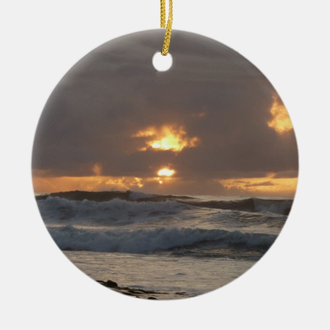 San Diego Sunset IV California Seascape Keramik Ornament (Vorne)
