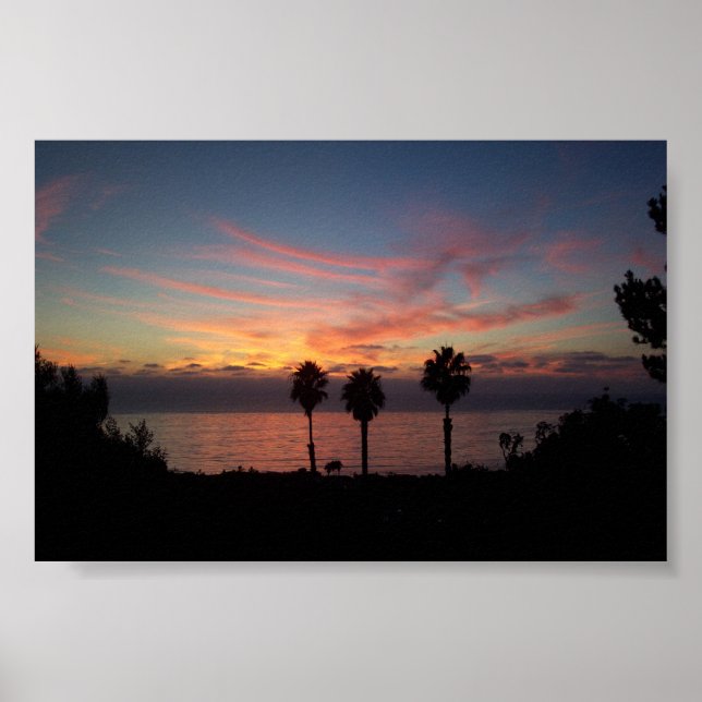 San Diego Sunset Poster (Vorne)