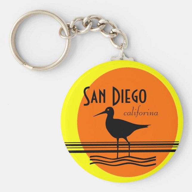San Diego-Sunset Souvenir Schlüsselanhänger (Vorne)