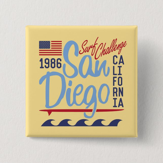 San Diego Surf Challenge 1986 Button (Vorderseite)