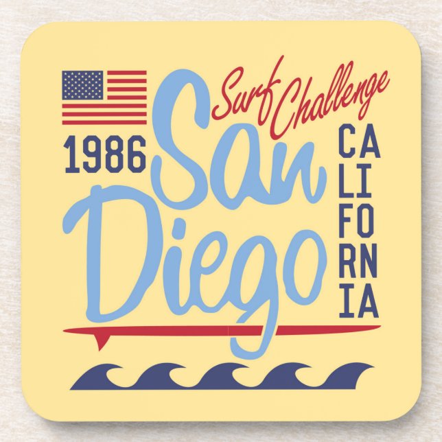 San Diego Surf Challenge 1986 Untersetzer (Vorderseite)