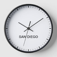 San Diego Time Zone Newsroom Style Uhr