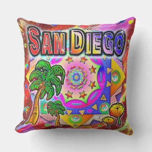 San Diego Tropical Friends Pillow Kissen