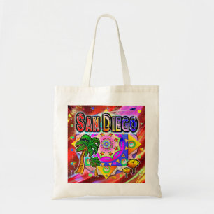 San Diego Tropical Friends Tote Bag Tragetasche