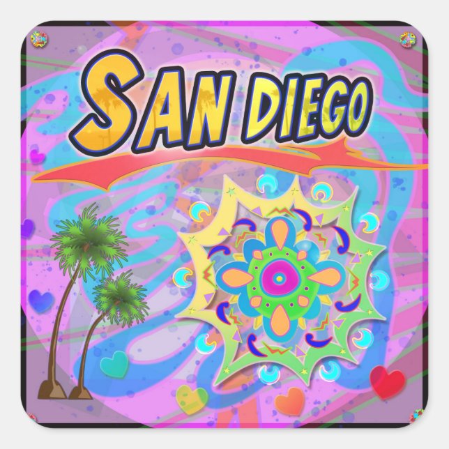 San Diego True Progress Aufkleber (Vorderseite)