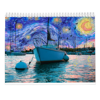 San Diego Van Gogh 2022 Calendrier mural 